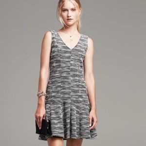 Banana Republic flounce hem drop waist dress